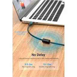 Кабель для принтера USB 2.0 AM/BM 1.0m 480Mbps PVC black Vention (COQBF) - мініатюра 4