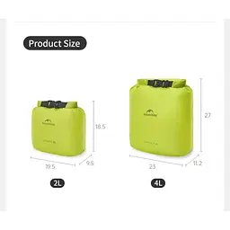 Гермомішок Naturehike 8л (CNK2550XB0) жовтий - мініатюра 3