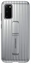 Чохол протиударний Protective Rugged Standing Cover EF-RG980 із підставкою для Samsung Galaxy S20 Silver
