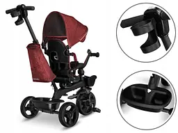 Велосипед триколісний Lionelo Kori Red Burgundy - мініатюра 6