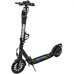 Самокат Scale Sports 81-97х46х13 см Чорно-зелений 000283587