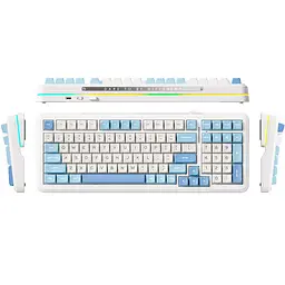 Ігрова бездротова клавиатура Mchose K99 Sky Blue блакитна - мініатюра 2