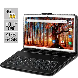 Планшет-телефон Hoozo S 464 LTE Silver 4GB/64GB IPS 10.1'' + Чохол-клавіатура - мініатюра 2