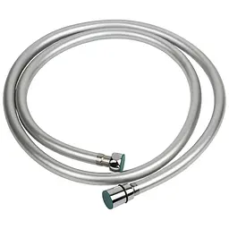 Шланг для ручного душу Aquatica 1/2" PVC 3-х шаровий з підшипником сріблястий 150 см (9791611) - мініатюра 1