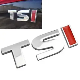 Емблема напис TSI для Volkswagen Passat 2015-2019 50х17 мм I Червона (3G0853675MJZQ)