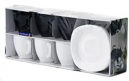 Чайний сервіз Luminarc Carine Black/White із 12 предметів (D2371) - мініатюра 2