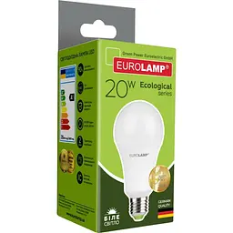 Світлодіодна лампа Eurolamp LED Ecological Series, A75, 20W, E27, 4000K (50) (LED-A75-20274(P)) - мініатюра 4