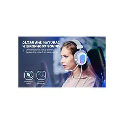Навушники Fifine H6 RGB 7.1 White (H6W) - мініатюра 11