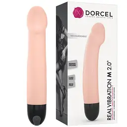 Вібратор для точки G Dorcel Real 2.0 22 см тілесний - мініатюра 2