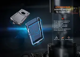 Ліхтар наключний Fenix E03R V2.0, синій - мініатюра 8