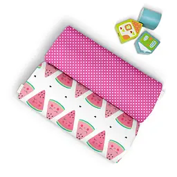 Пелюшки дитячі багаторазові CosasWwatermelon 2 шт 80х100 см (Бязь_Кавун_ГорохМалина) - мініатюра 3