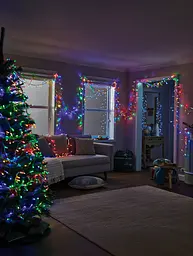 Новорічна гірлянда вулична Різдвяна фея GarlandoPro 50 м 500 LED білий провід Мультиколор CF500L50MWML - мініатюра 5
