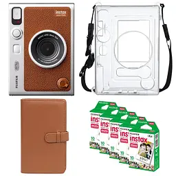 Подарочный набор камера Fujifilm Instax Mini EVO, Фотобумага 50 шт, Прозрачный чехол, Фотоальбом 108 фото
