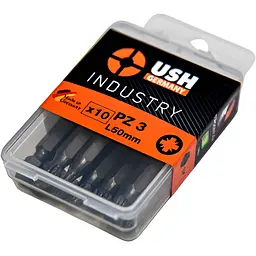 Насадка викруткова USH Industry Pozidriv PZ3x50 мм подовжена Torsion 10 шт. (UUSG0013632) - мініатюра 2