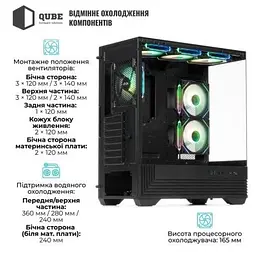 Корпус для ПК QUBE (FORT_GBNU3) - мініатюра 4
