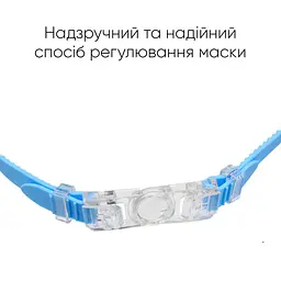 Дитяча маска для плавання Renvo Garsen JR Anti-fog жовтий блакитний OSFM (1SM110-0408) - мініатюра 5