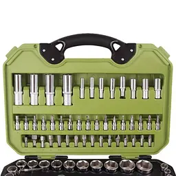Універсальний набір інструменту Alloid 1/4" & 1/2" 94 шт (6 гран) Тріскачки 72 зубів (TS-94) - мініатюра 7