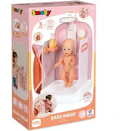 Ігровий набір Smoby Toys Бебі Ньорс. Душова кабіна з подачею води та аксесуарами терракотова пудра (7600220399) - мініатюра 2