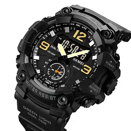 Чоловічий наручний годинник 1965BK black. Skmei acs0030458 - мініатюра 2