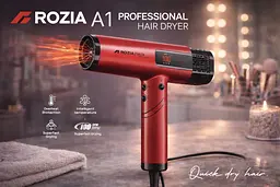 Фен професійний для сушіння волосся ROZIA A1 Professional Hair Dryer AND-6162-9 - мініатюра 2
