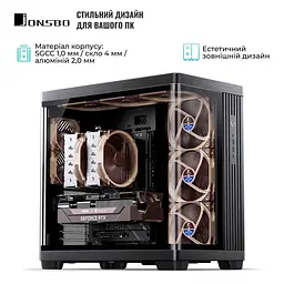 Корпус JONSBO TK-4 Black - мініатюра 5