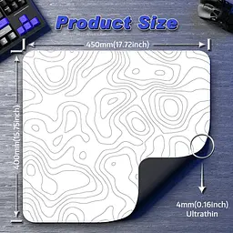 Килимок для миші Attack Shark CM02 Contour White (AS-6972792472447-W) [176681] - мініатюра 9