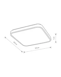 Світильник стельовий Nowodvorski 10990 Agnes Square LED Pro 1x16W 4000K 1500Lm IP44 білий - мініатюра 6