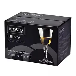 Набір келихів для білого вина Krosno Krista, 155 мл, 6 шт. (788296) - мініатюра 3