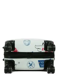 Валіза Малий (S) Полікарбонат під Ручну поклажу Worldline Airtex 809 Stamp 44 л 54x35x23 см Різнобарвний - мініатюра 8
