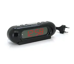 Електронний годинник із будильником Voltronic VST716R, живлення від кабелю 220 В, Red Light