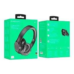Bluetooth Стерео Гарнітура Borofone BO24, BT5.3, 200mAh, 6h, Чорний - мініатюра 3