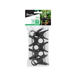 Затискачі для фіксації рослин Bradas 20 мм, 10 шт, BLACK (TYK20BK/10) - мініатюра 3