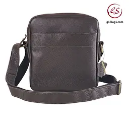 Сумка чоловіча через плече GS 22*20*5 cм шкіряна коричнева флотар (Б2К 001 кор Ф) 200 - мініатюра 8