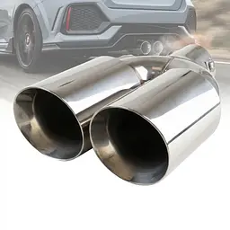 Насадка на подвійний глушник Vitol 300 x 2-89 x 64 мм Хром (НГ-0260A)