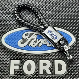 Стильний шкіряний брелок з логотипом Ford - мініатюра 3