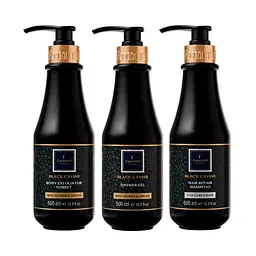 Подарунковий набір косметики для розкішного догляду Famirel Black Caviar (086424, 086431, 086455)