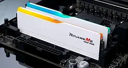 Пам'ять 16Gb x 2 (32Gb Kit) DDR5, 6000 MHz, Ripjaws M5 Neo RGB, White G.Skill teh0023999 - мініатюра 5