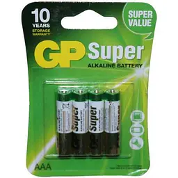 Батарейка GP LR3 4шт UltraSuper блист.