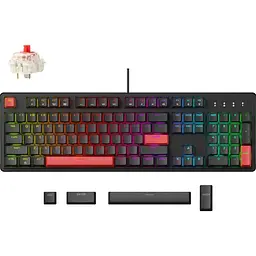 Клавіатура Lemokey X3 Keychron Red Black (X3-H1-UA) [153094] - мініатюра 2
