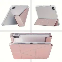 Обкладинка BeCover Ultra Slim Origami Transparent з кріпленням Apple iPad Pro 11" M4 2024 Pink (711691) - мініатюра 6