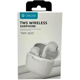 Навушники Celebrat W25 TWS Earphones White - мініатюра 3