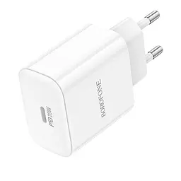 Блок живлення швидкого заряджання адаптер Borofone BA81A 20w type-c порт вихід PD QC