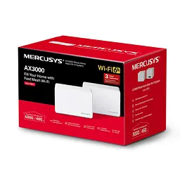 Домашня Mesh Wi-Fi система MERCUSYS H80X Halo (2-pack) - комплект з 2 роутерів - мініатюра 4