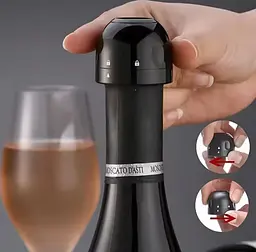 Багаторазова вакуумна пробка WineStopper для шампанського - мініатюра 3