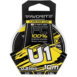 Флюорокарбон Favorite U1 FC 10 м 3.5/0.31 мм 14.1 lb/6.38 кг - мініатюра 2