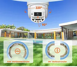 Вулична WiFi IPкамера Besder A20H 10Мп 2 незалежних об'єктиви чорна duplication - мініатюра 6