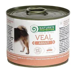 Вологий корм для дорослих всіх порід з телятиною Nature's Protection Adult Veal 200г
