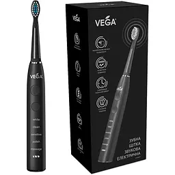Електрична звукова зубна щітка Vega VT-600 W 5 режимів чищення чорна - мініатюра 3