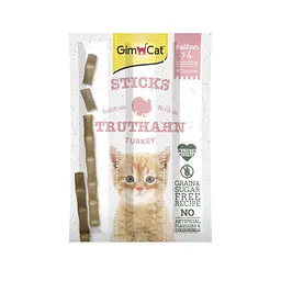 Ласощі для кошенят GimCat Sticks Kitten з індичкою та кальцієм 3 шт по 5 г (G-420844/420929/420448)