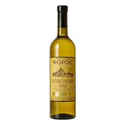 Вино Форос ординарне столове біле напівсолодке  0.75 л